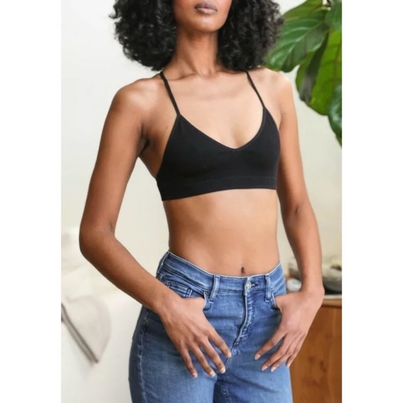 Black Crescent Moon Dream Catcher Boho Bralette - Picture 4 of 6